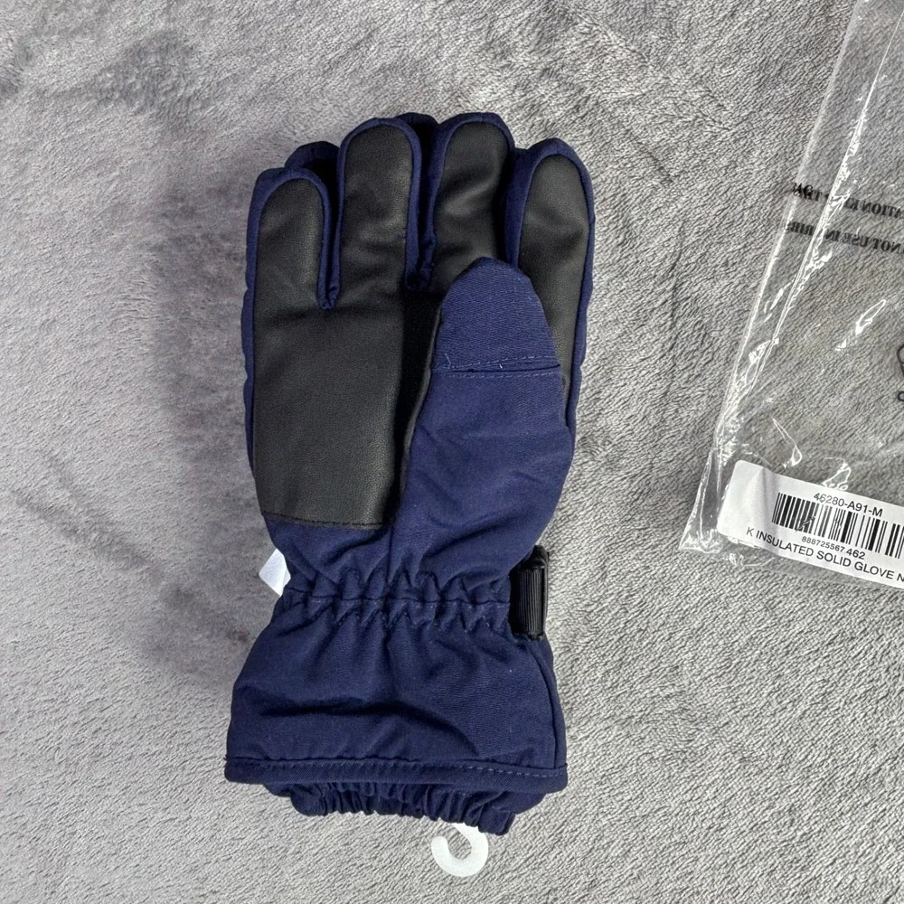 Hanna Andersson Insulated Gloves Kids Size M Navy Blue 3M Reflective 46280-A91-M